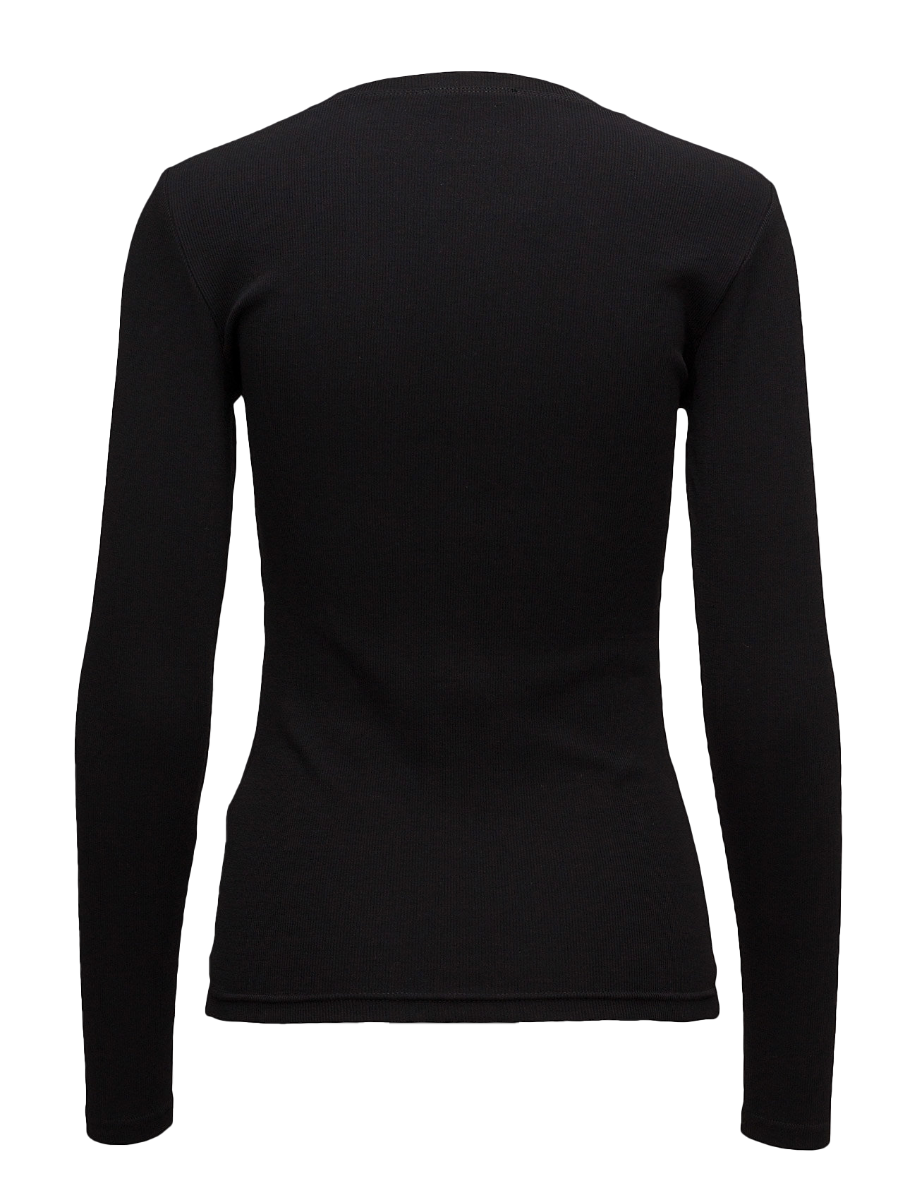 Samsøe Samsøe Alexa ls 7542 langærmet t-shirt - sort - Bahne